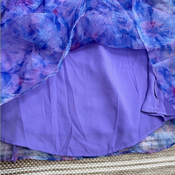 Buddy Love Dayton Strapless Maxi Dress Mermaid Ripple Purple Size XS - Picture 6 of 12